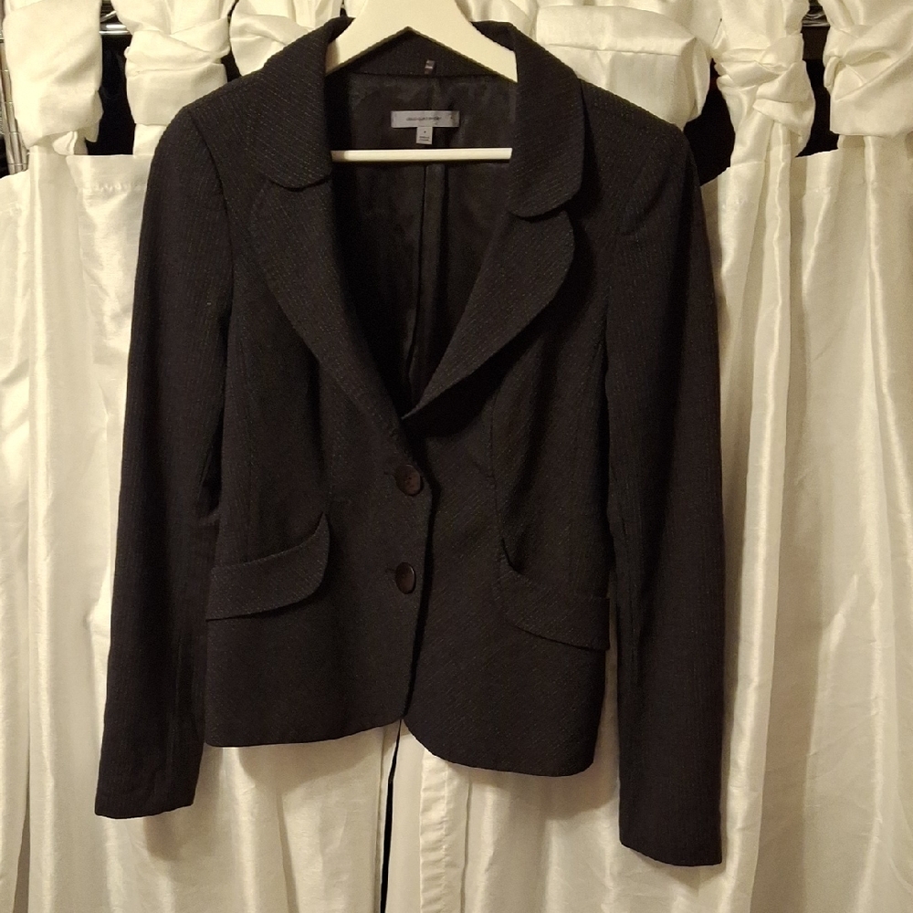 Classiques Entier Charcoal Blazer Wool 8